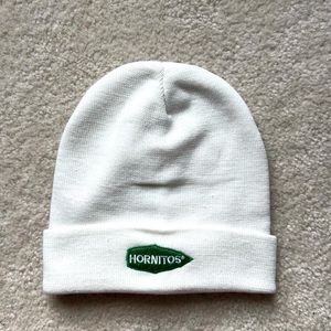 NWOT Hornitos Tequila Stretchy Hat, Hornitos Beanie, White Hat, One Size